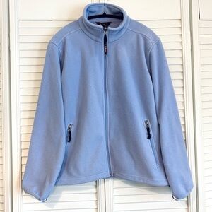L.L. Bean Lilac Purple Fleece Jacket Size Large L